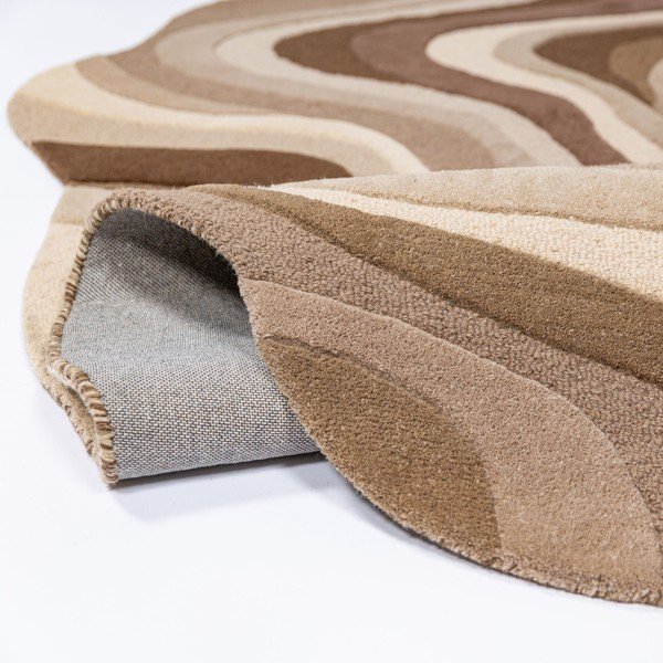 Brauner/beiger, handgewebter Wollteppich, 200 × 290 cm Envy Wool - Flair Rugs-image-4
