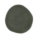Dunkelgrüner, handgewebter, runder Teppich mit Wollanteil, Ø 160 cm Organic Kivi Green - Villeroy&Boch