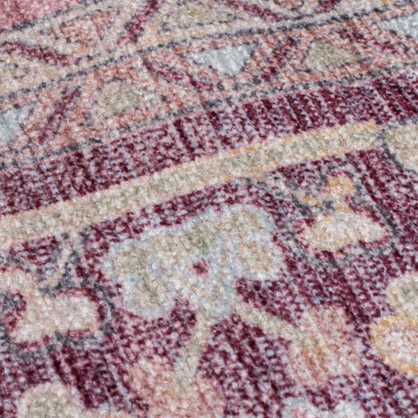 Hellroter, waschbarer Teppich mit einem Anteil an recycelten Fasern, 120 × 170 cm Windsor - Flair Rugs-image-3