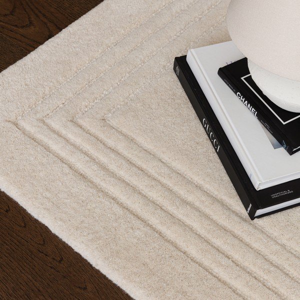 Handgewebter Wollteppich in Elfenbeinfarbe, 120 x 170 cm Orlo Ivory - Asiatic Carpets-image-2
