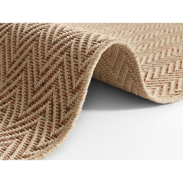 Hellbraune Lauffläche für den Innen- und Außenbereich, 80 × 250 cm Nature - Hanse Home-image-2