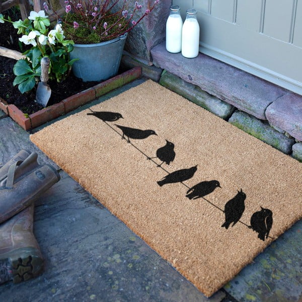 Fußmatte aus Kokosfasern, 60 x 90 cm Birds On a Wire - Artsy Doormats-image-2