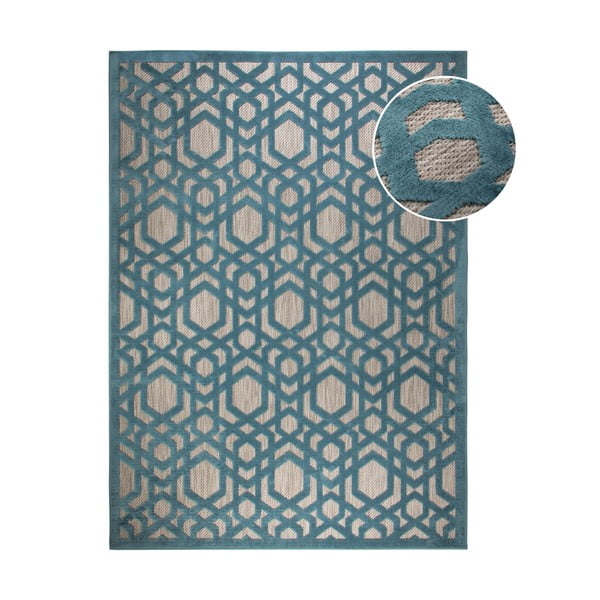 Blauer Teppich für den Außenbereich, 200 × 290 cm Oro - Flair Rugs
