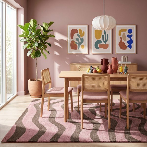 Rosa/brauner Teppich 160x230 cm Aurora – ESTE-image-2