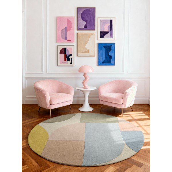 Handgewebter runder Wollteppich, Ø 160 cm Westminster Piccadilly - Ted Baker-image-1