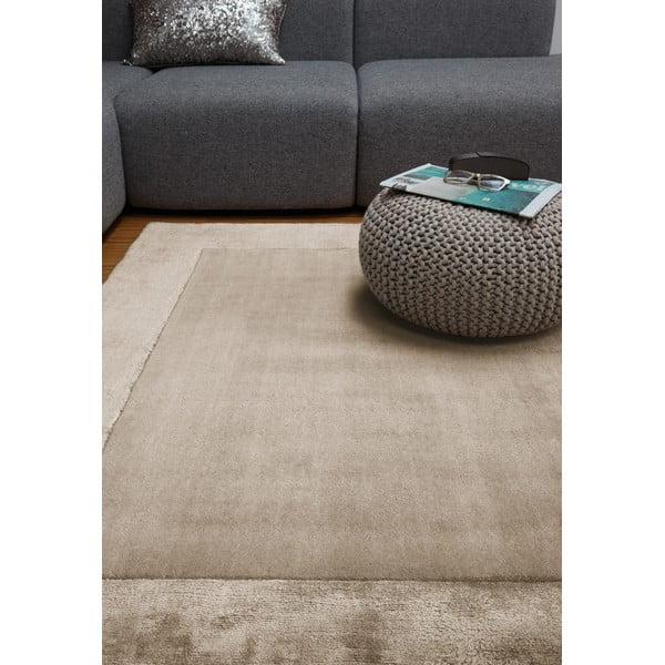 Hellbrauner, handgewebter Teppich mit Wollanteil, 200 × 290 cm Ascot - Asiatic Carpets-image-1