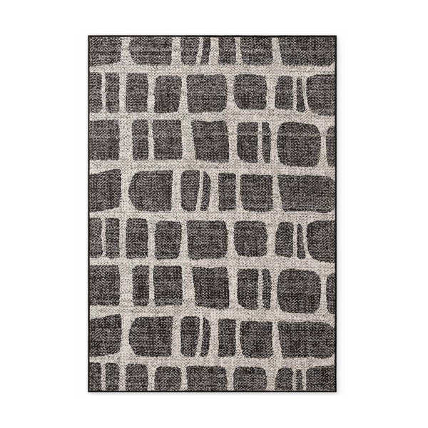 Schwarz/cremefarbener Teppich für den Innen- und Außenbereich, 120 × 170 cm Haringey Ruskin - Ted Baker