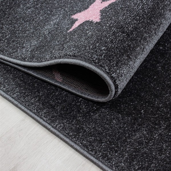 Rosa-grauer Kinderteppich, 140 × 200 cm Kids - Ayyildiz Carpets-image-2