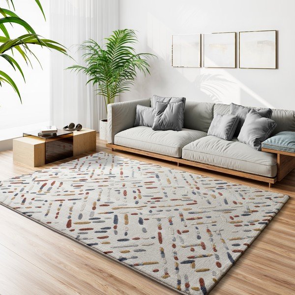 Beiger Teppich 133 × 190 cm Amara - Universal-image-1