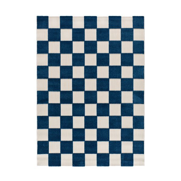 Blauer/cremefarbener Teppich für drinnen und draußen, 160 × 230 cm Cuadros - Universal