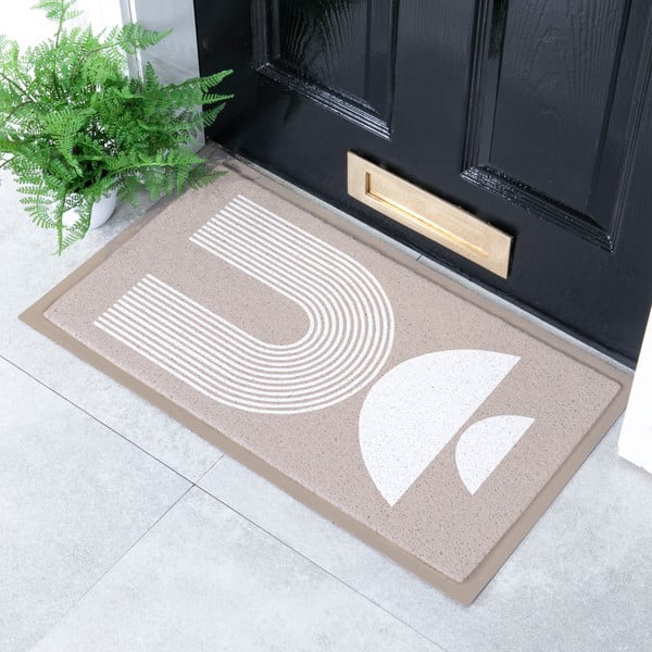 Fußmatte 40 × 70 cm Abstract Moon Beige - Artsy Doormats-image-1