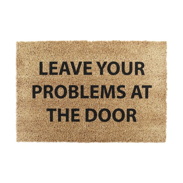 Fußmatte aus Kokosfasern, 40 x 60 cm No Problems - Artsy Doormats
