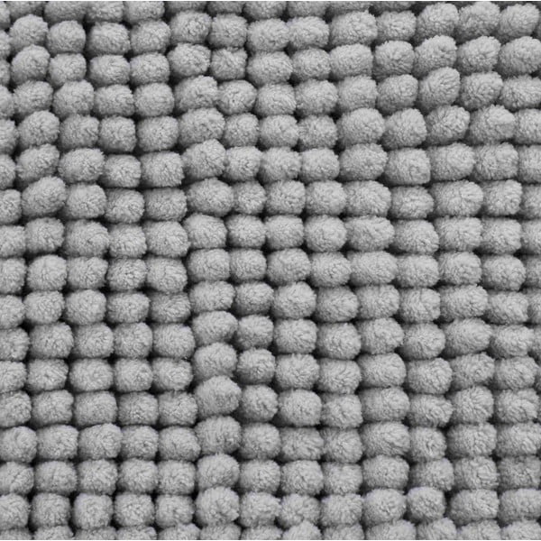 Grauer Badezimmerteppich, 50 x 80 cm Bobble - Catherine Lansfield-image-3