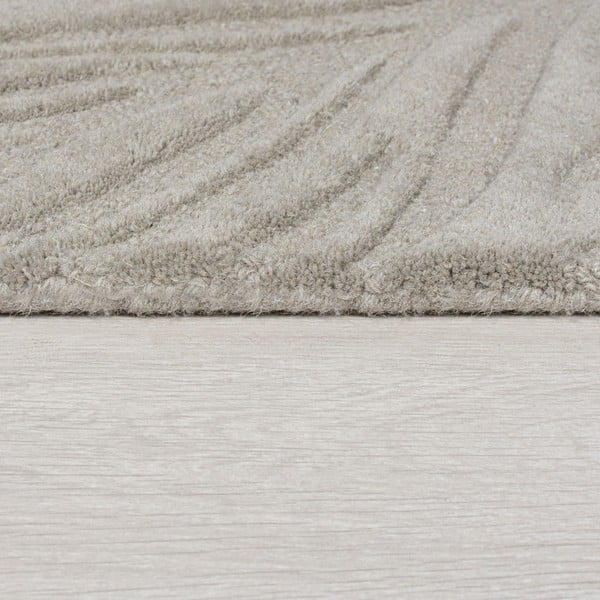 Hellgrauer Wollteppich, Läufer, 60 x 230 cm Lino Leaf - Flair Rugs-image-4