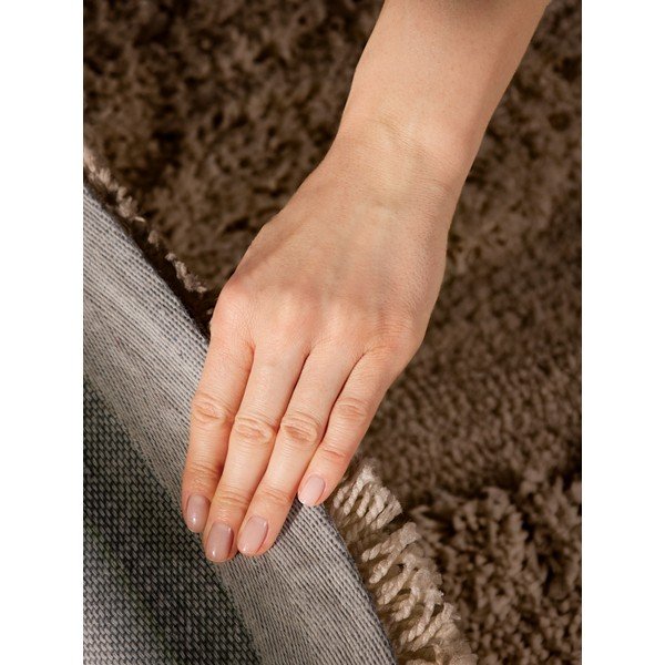 Brauner, handgewebter runder Teppich, Durchmesser 200 cm Lambeth Jasper - Ted Baker-image-4