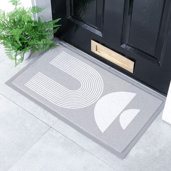 Fußmatte 40 x 70 cm Abstract Moon Grey - Artsy Doormats-image-1
