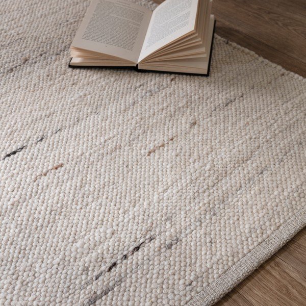 Doppelseitiger, handgewebter Teppich aus Elfenbein mit Wollanteil, 200 × 290 cm Birkdale Ivory - Asiatic Carpets-image-2