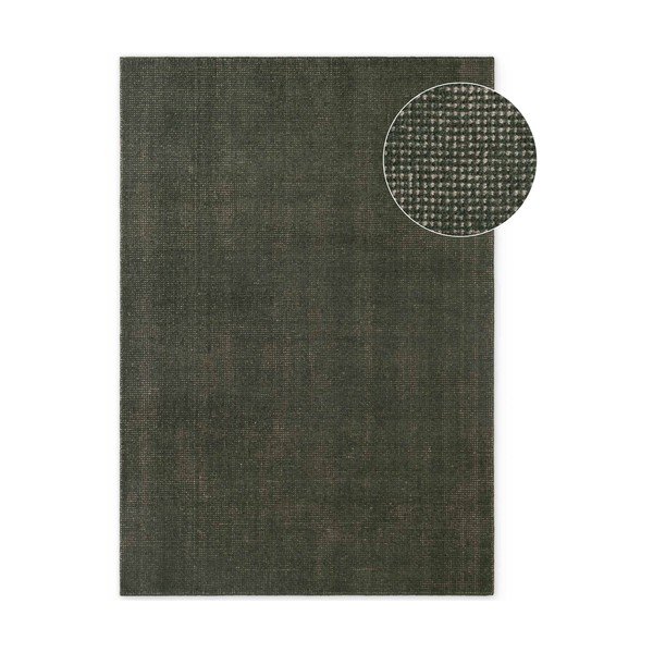 Dunkelgrüner, handgewebter Wollteppich, 160 × 230 cm Greenwich - Ted Baker