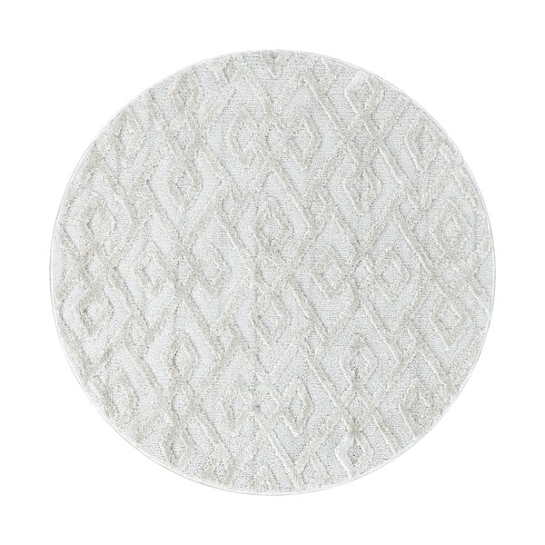 Cremefarbener runder Teppich, Durchmesser 80 cm Pisa - Ayyildiz Carpets