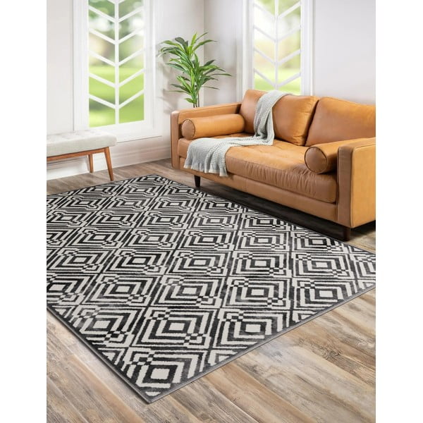 Dunkelgrauer Teppich 133x190 cm Soft – FD-image-1