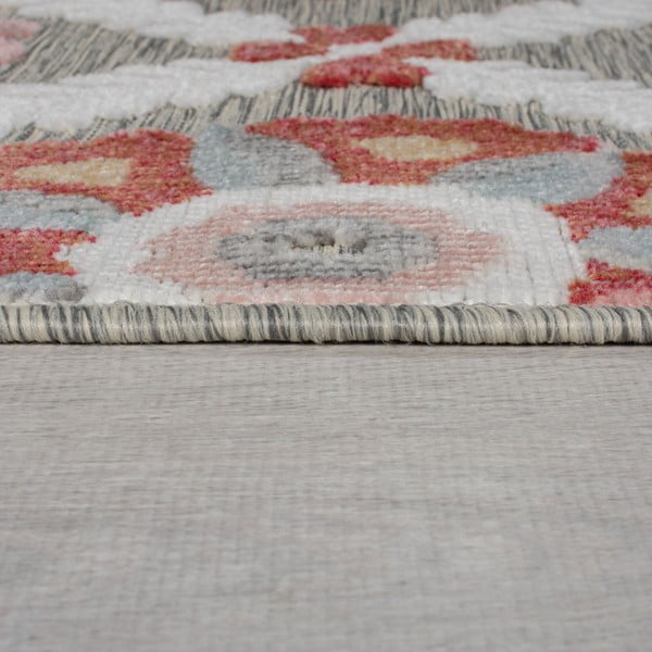Grauer Outdoor-Teppich 160 × 230 cm Flora - Flair Rugs-image-4
