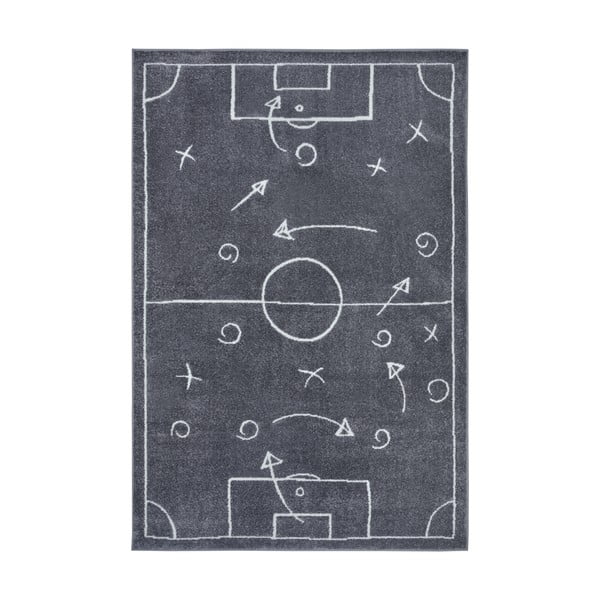 Dunkelgrauer Kinderteppich, 120 × 170 cm Gameplan - Hanse Home