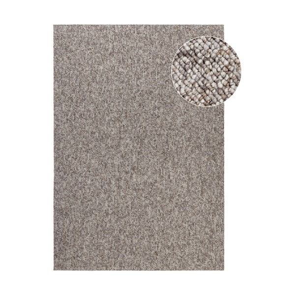 Grauer, waschbarer Teppich, 120 × 170 cm Rocco Taupe - Elle Decoration