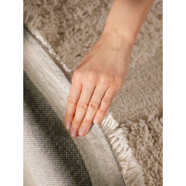 Cremefarbener, handgewebter runder Teppich, Ø 200 cm Lambeth Jasper - Ted Baker-image-4