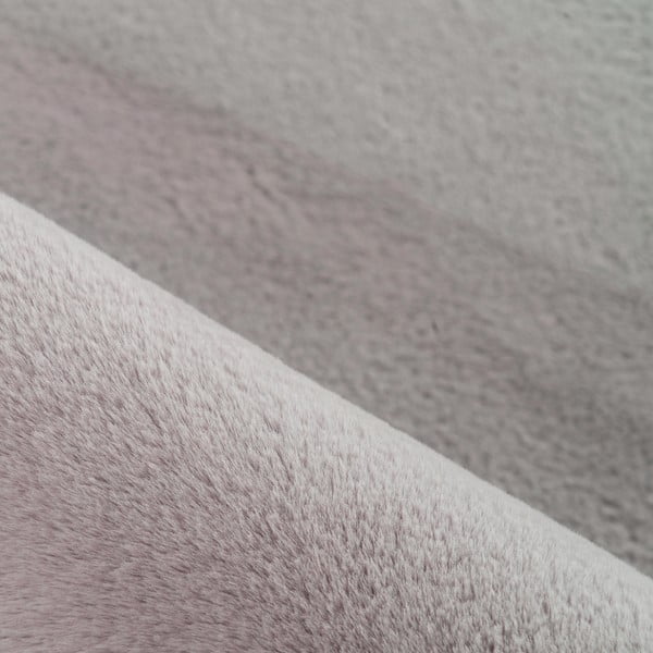 Beiger, waschbarer, runder Teppich, Ø 120 cm Pouffy - Ayyildiz Carpets-image-1