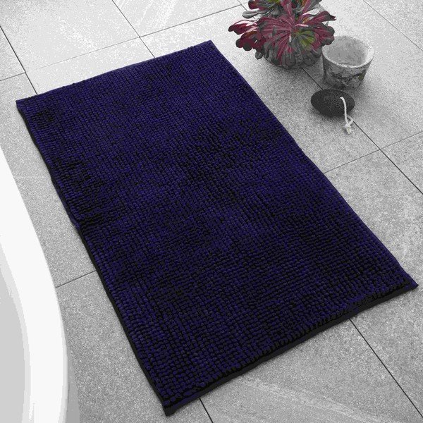 Dunkelblaue Badezimmermatte, 50 × 80 cm Bobble - Catherine Lansfield-image-1