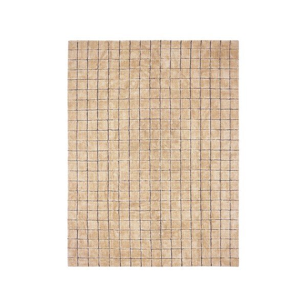 Handgewebter Wollteppich in Bernsteinfarbe, 170 × 240 cm Mosaic Amber - Lorena Canals