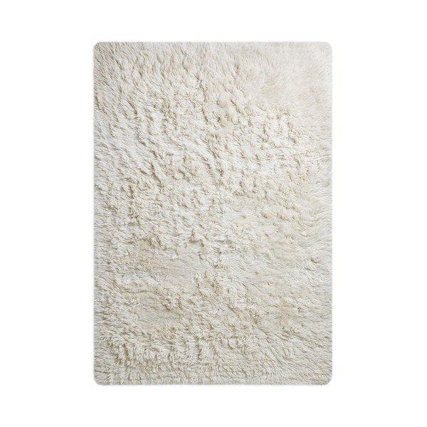 Weißer handgewebter Teppich 120x170 cm Dala – MADE