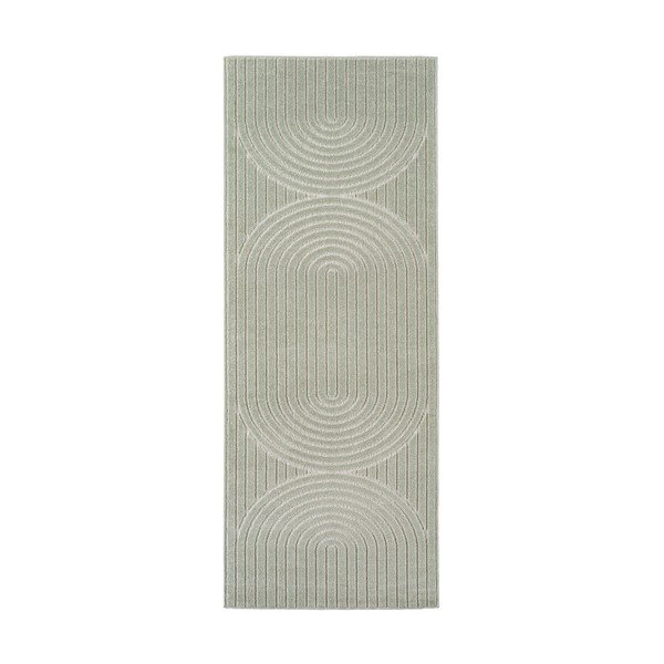 Grüne Laufmatte für drinnen und draußen, 80 × 250 cm Nova 1201 - Ayyildiz Carpets