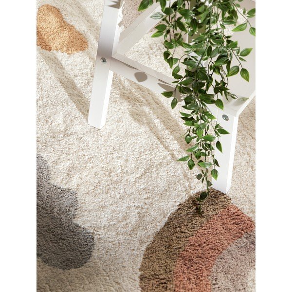 Cremefarbener, waschbarer/handgewebter Baumwoll-Kindenteppich, 140 x 200 cm Snuggle Willy - Hanse Home-image-2