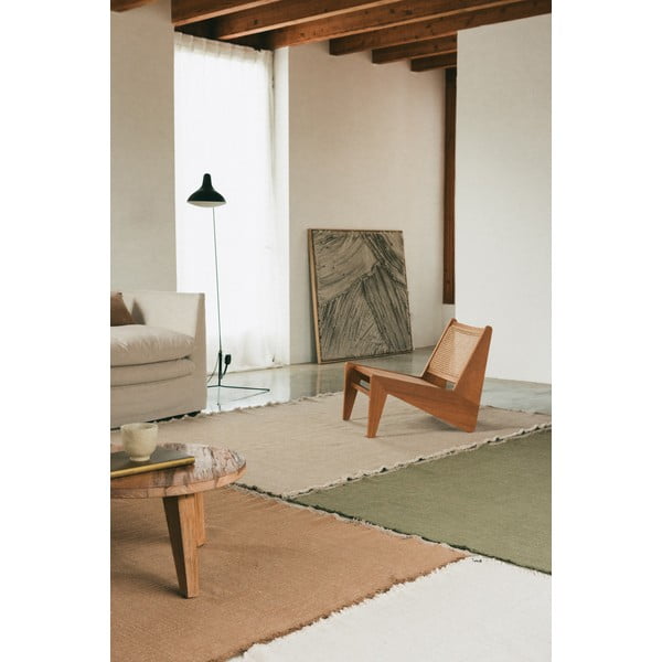 Khaki-farbener, handgewebter Baumwollteppich, 200 × 300 cm Handloom - Lorena Canals-image-2