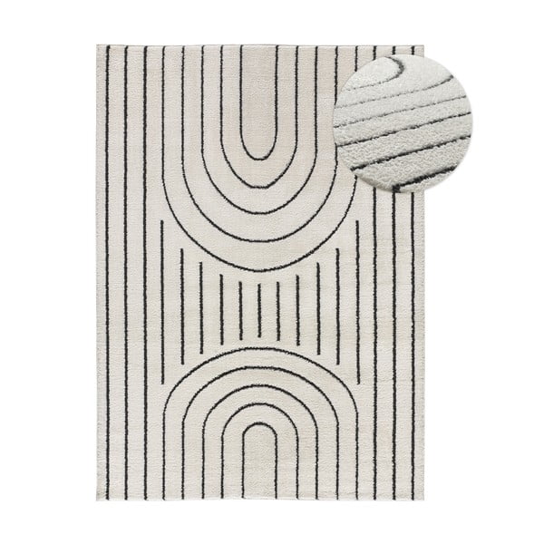 Cremefarbener Teppich 80 × 150 cm Blanche - Universal