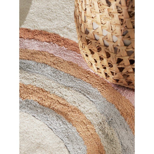 Cremefarbener, waschbarer/handgewebter Baumwoll-Kindenteppich, 140 x 200 cm Snuggle Petite - Hanse Home-image-2