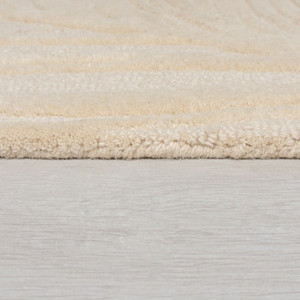 Beiger Wollteppich, Läufer, 60 × 230 cm Lino Leaf - Flair Rugs-image-4
