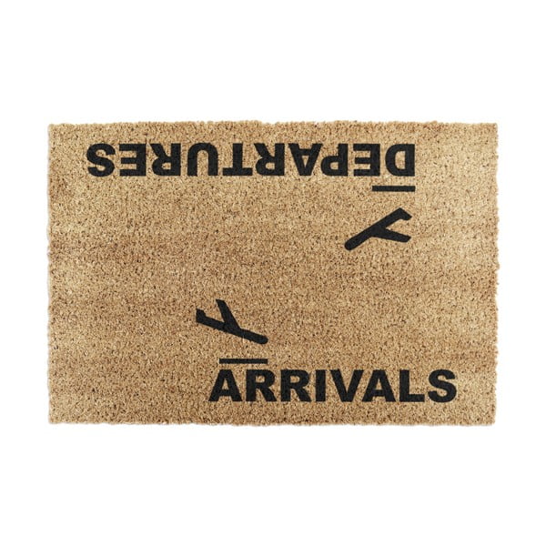 Fußmatte aus Kokosfasern, 40 x 60 cm Arrivals and Departures - Artsy Doormats