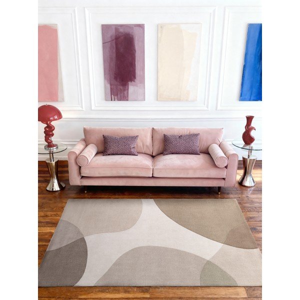 Beiger, handgewebter Wollteppich, 200 × 300 cm Hackney Clarissa - Ted Baker-image-1