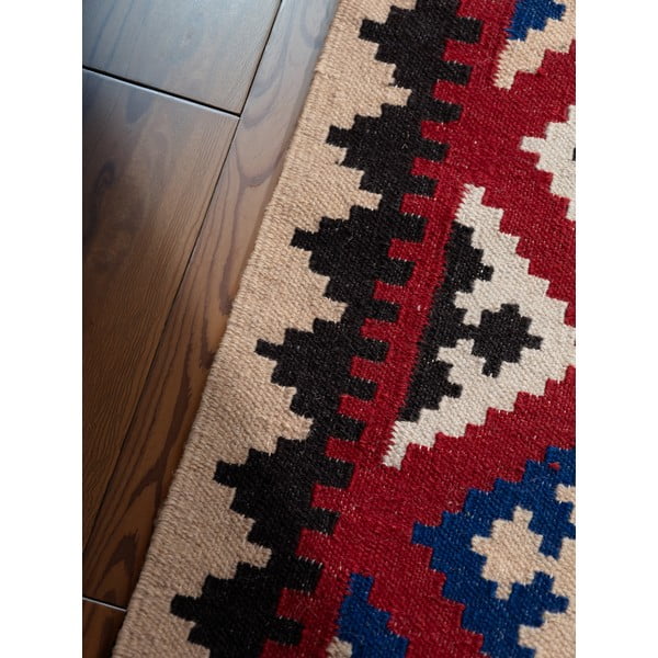 Roter, beidseitig nutzbarer, handgewebter Wollteppich, 160 × 230 cm Kamal Rami - Hanse Home-image-4