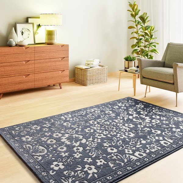 Dunkelblauer Teppich 200 × 290 cm Amara - Universal-image-1