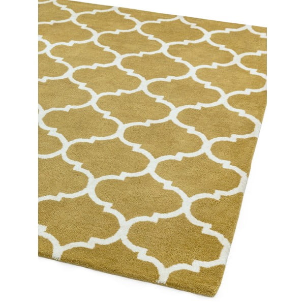 Ockergelber, handgewebter Wollteppich, 200 × 290 cm Albany Ogee - Asiatic Carpets-image-4
