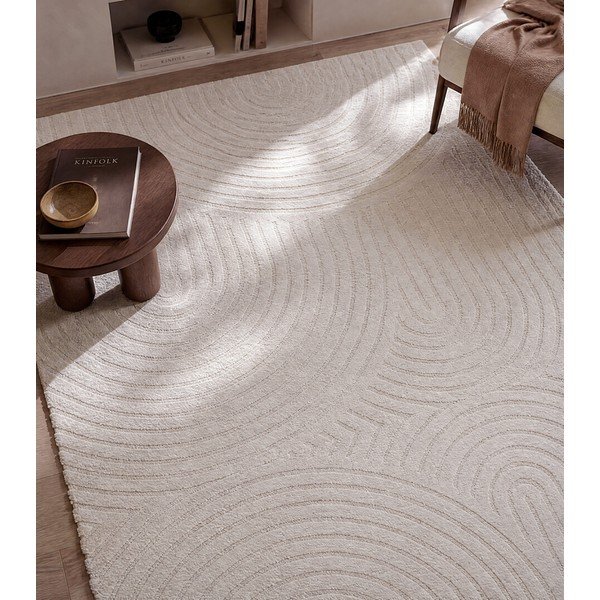 Cremefarbener Teppich 160 × 230 cm Yen One - Universal-image-1