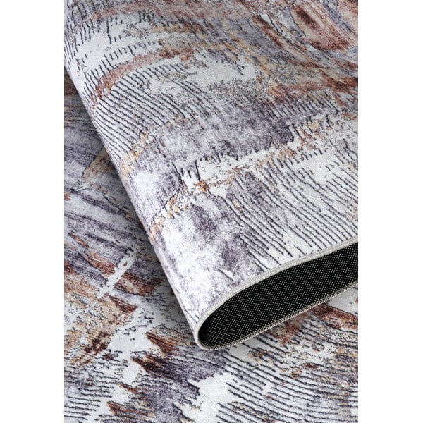 Grauer Teppich 200 × 290 cm Malard Copper Gold - Elle Decoration-image-3