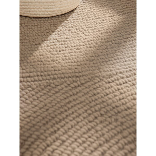 Beiger, handgewebter Wollteppich, 120 × 180 cm Calmio - Hanse Home-image-4