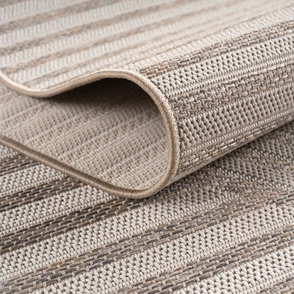 Beiger runder Teppich für den Innen- und Außenbereich, Ø 120 cm Desert 1301 - Ayyildiz Carpets-image-3