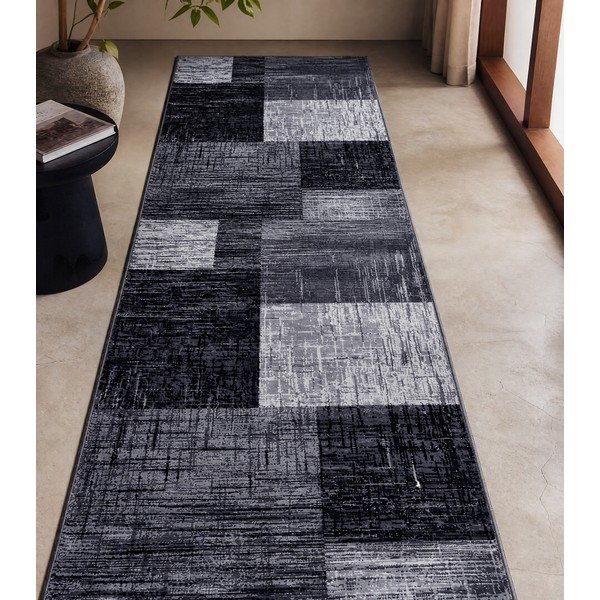Grauer Läufer 80 × 300 cm Plus - Ayyildiz Carpets-image-3