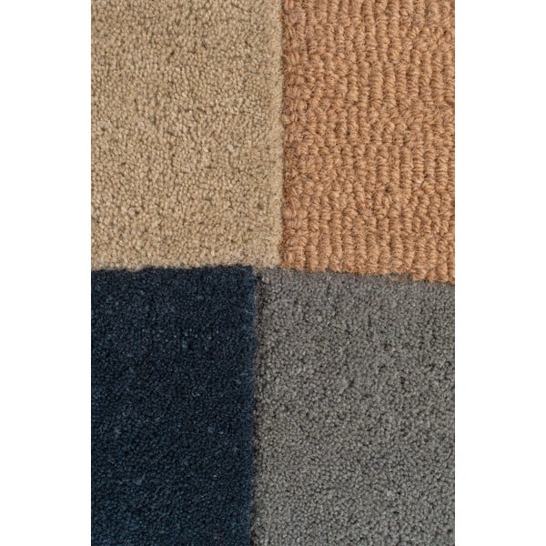 Blauer/brauner Wollteppich, 200 × 290 cm Esrei - Flair Rugs-image-2
