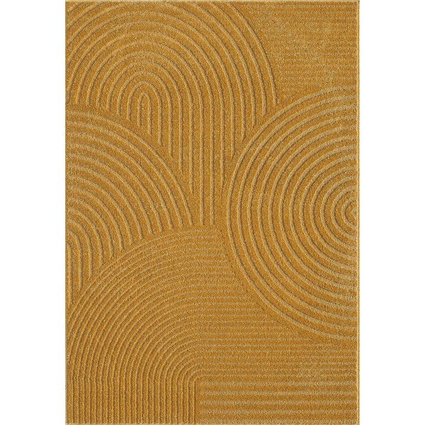 Ockergelber Teppich 160x230 cm Whirl – ESTE